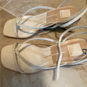 Dolce Vita Women's White Strappy Sandals